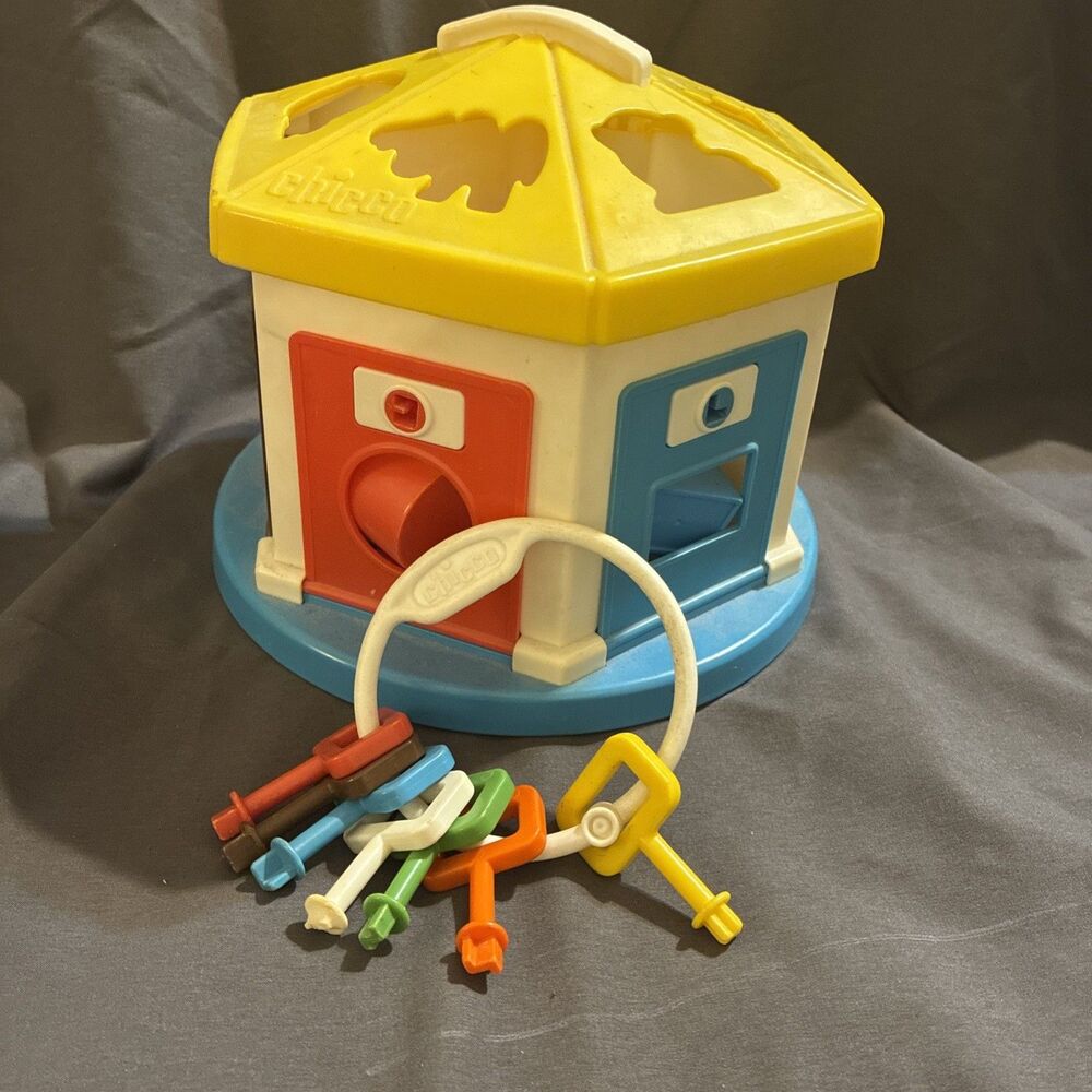 Vintage Rare Complete Set Chicco Gazooba Shape Sorter As Seen In Baby Einstein